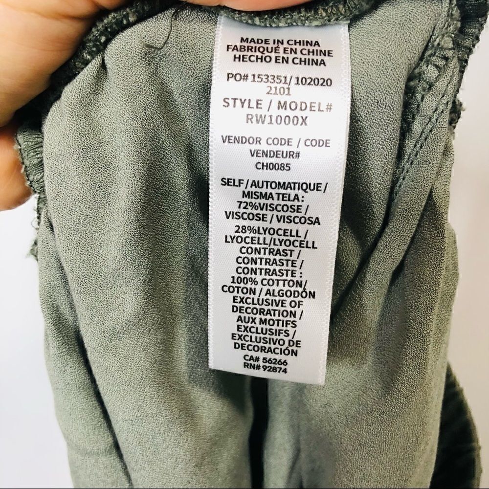 Splendid Green Camo Jogger Track Pants Lyocell - Picture 10 of 11